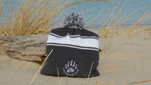 Sleeping Bear Rocks Knit Winter Hat with Pom